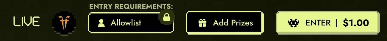 Add Prizes Button