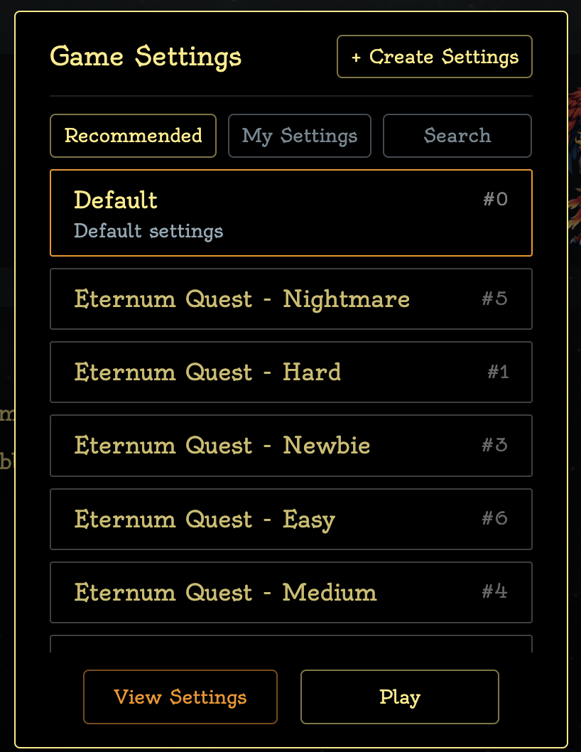 Settings Viewer