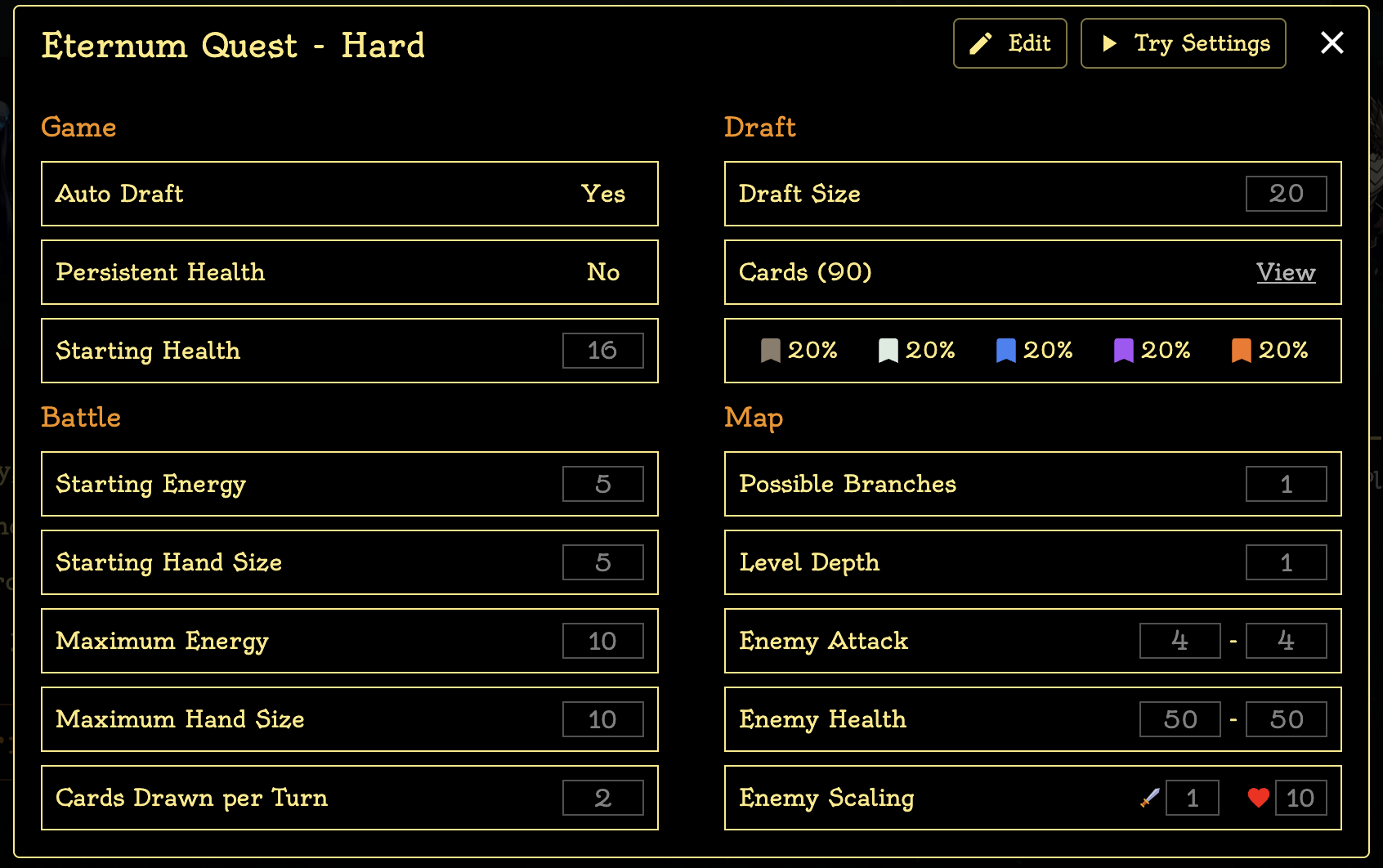 Settings Example 2