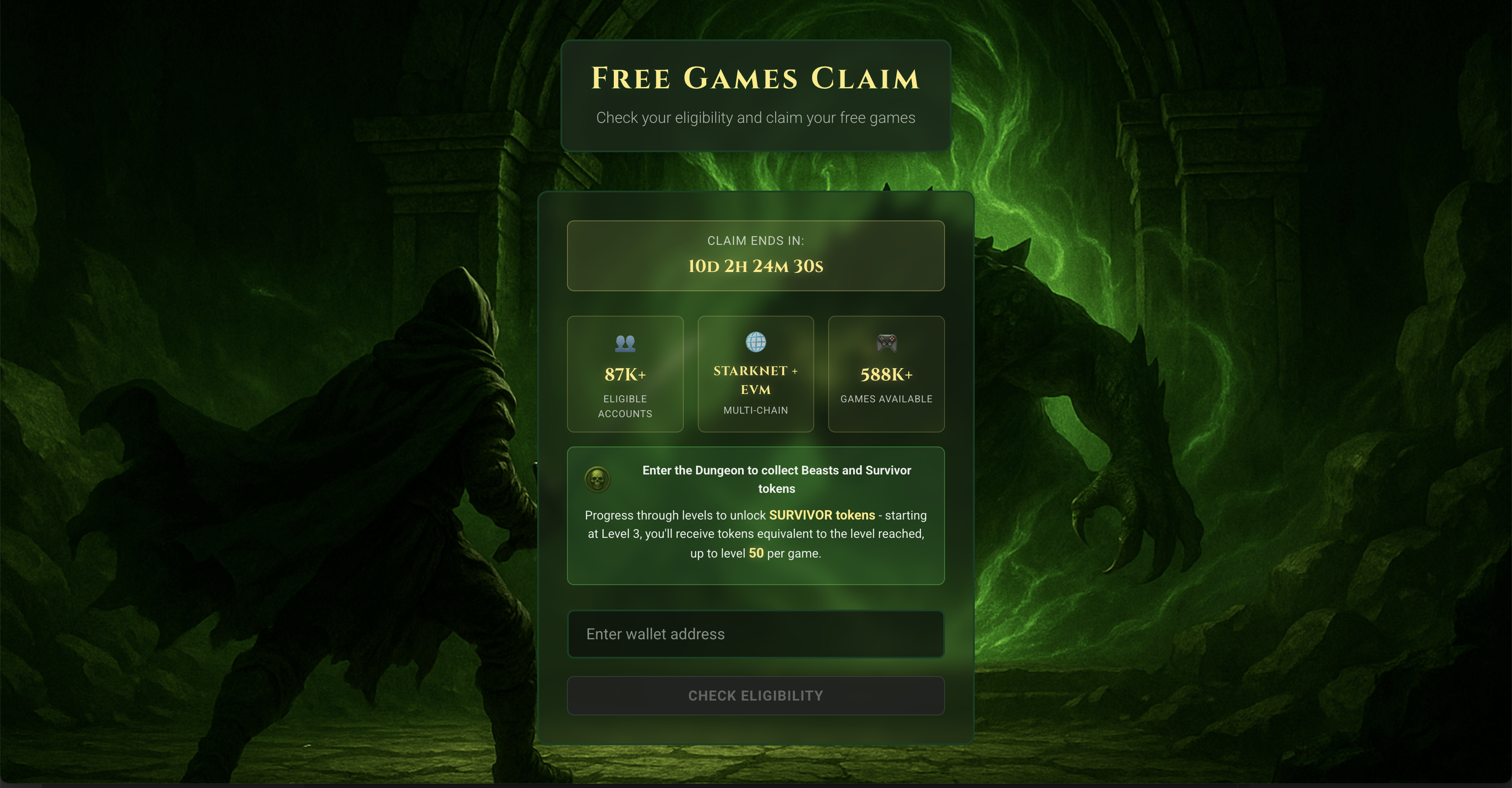 Eligibility Checker Interface