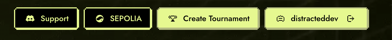Create Tournament Button