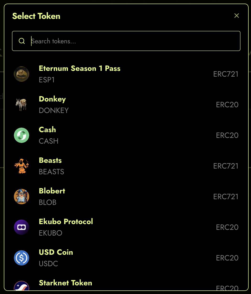 Prize Tokens